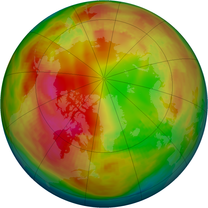 Arctic ozone map for 04 February 1979